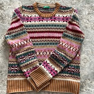 Benetton sweater, NWOT ladies small. 100 percent wool.  Beautiful
